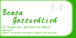 beata gottschlich business card